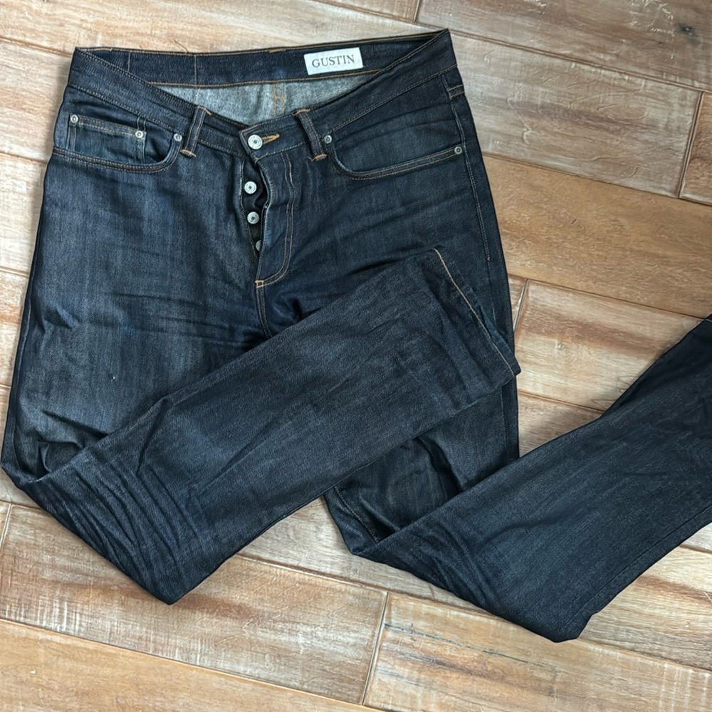 GUSTIN selvedge raw denim - size 33